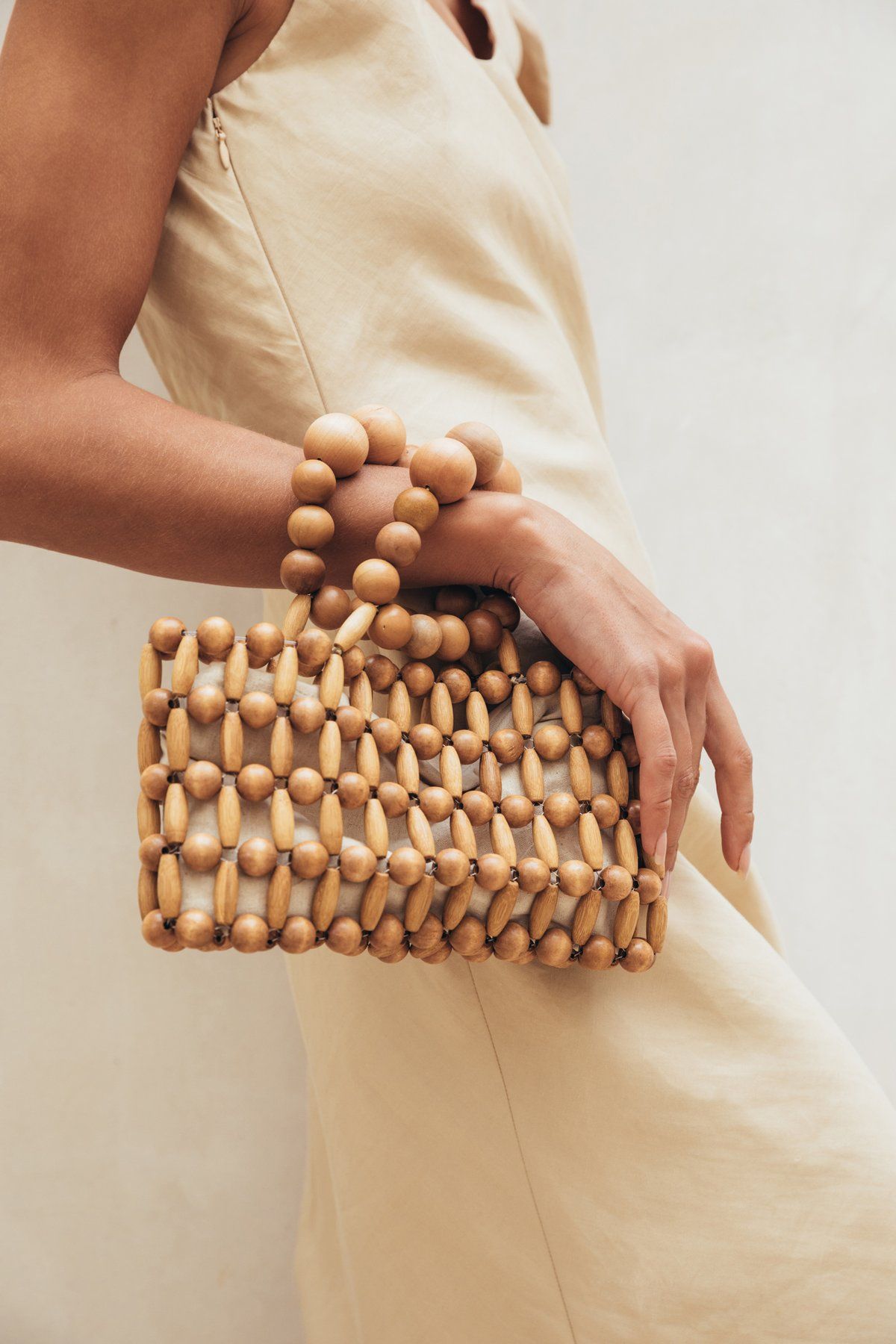 Wooden Beaded Bags